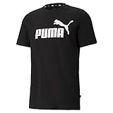 PUMA Herren Ess logo te T shirt, Puma Black, L EU