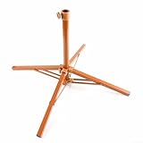 Oniissy Faltbarer tragbarer Sonnenschirmständer für den Außenbereich, stabiler Metall-Sonnenschirmanker für Strand, Garten, Pool (vier Beine)