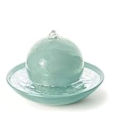 PRIMAVERA Duftbrunnen Rondo Eisgrün glänzend - Luftbefeuchter, Diffuser, Raumduft - Reinigung und Erfrischung der Raumluft - Aromatherapie