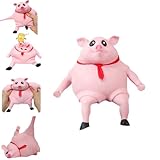 Piggy Squeeze Toy,Schweine Antistress Spielzeug, Anti Stress Schwein Rosa, Kreatives Dekompressions Piggy,Fidget Toys für Kinder Erwachsener