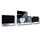 Universum MS 400 | Design Vertikal Stereoanlage | HiFi CD MP3 Bluetooth DAB+ AUX USB SD | Wandmontage