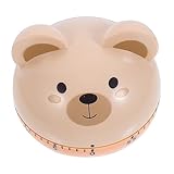 FUNOMOCYA 1Stück Cartoon Timer Kreative Mechanische Zeitschaltuhr für Lernen für Zeitmanagement Khaki Farben und Praktische Nutzung