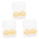 BEBEMOKO 3Stücke Kompakter Augenlinsenhalter Staubsichere Auslaufsichere Kontaktlinsenbehälter aus Kunststoff für Optimale Aufbewahrung und Pflege Ihrer Linsen für Reisen