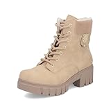 Rieker Damen Klassische Stiefeletten 74532, Frauen Stiefeletten, lose Einlage,Stiefel,Bootee,Booties,halbstiefel,Kurzstiefel,beige (60),40 EU / 6.5 UK