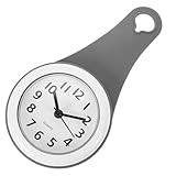 HEATSHAKING 1Stück wasserdichte Badezimmeruhr mit Saugnapf Lautlose Wanduhr für Bad Moderne Quarzuhr mit Praktischem Griff zu Montieren Fliesen