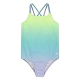 Hurley Einteiliger Badeanzug für Mädchen, Grün (Aurora Green), 10
