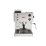 Lelit Kate PL82T, Prosumer-Kaffeemaschine mit Mahlwerk und LCC Display zur Parametersteuerung, Edelstah, 0,35 kg, Silber