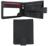 MOIRENTO Schwarze Brieftaschen von Parent, Black Hunter, S, Klassisch