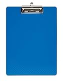 MAUL Klemmbrett A4 MAULflexx | Klemmbrettmappe im A4 Format für Dokumente | strapazierfähige Konferenzmappe | einschiebbare Aufhängöse | Mappe mit Bügelklemme für loses Papier | Blau