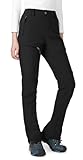 Wespornow Damen Wanderhose Wasserdicht Thermohose Gefüttert Outdoorhose Softshellhose Skihose Warm Ski Pants Women Schneehose Kletterhose Jagdhose Trekkinghose Winter Regenhose（Schwarz,M）