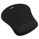 TECKNET Mauspad mit Gelkissen, Memory Foam Mousepad Ergonomisches Wasserdicht Komfort Mausmatte mit Handgelenkpolster Handauflage für Alle Maus Offfice Heim Computer Laptop