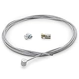 Easyboost Kupplungskabel Kupplungsseil Ø2mm Universal 2 Meter mit Kabelklemme Kupplungszug Reparaturset für Motorräder Cross Mofa Moped (1 Kupplungskabel)