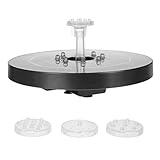 Gadpiparty Springbrunnen mit LED Lichtern Outdoor Solarbrunnen für Garten und Teich Schwimmender Wasserspiel Brunnen mit Solarenergie Wetterfest für Vogelbad und Landschaftsdekoration