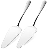 TOKIDNY 2 Stück Edelstahl Tortenheber mit Gezackter Schneide Kuchenheber und Kuchenspachtel für Hochzeitstorte Ergonomischer Griff Leicht zu Reinigen und Spülmaschinenfest für Party und