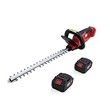 PAKJEL Kabelloser Heckentrimmer, 21 V, elektrische Heckenschere für den Haushalt, Astsäge, Heckenschere, wiederaufladbar, Schnellladung für den Garten (Farbe : 28 V mit 2 Batterien, Größe : 1)