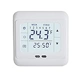 Wickeltisch Heizung Temperaturregler PC Temperaturmessung Wohnung Arbeitsplatz 3A Kleine Elektroheizung (White, One Size)