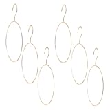 Ipetboom 6 Stück Nordischer Rundbügel aus Roségold Rutschfester Schal und Gürtelhalter mit Hoher Tragfähigkeit Multifunktionaler Organizer für Hosen Tücher Tank Tops Platzsparend und