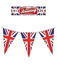 The Fancy Dress® Wimpelkette, 7 m, 25 Flaggen, GB, Union Jack, Dreieck, britische Wimpelkette, Girlande, königliche Familienveranstaltung, Party-Dekorationen, Street Pun BBQ