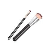 Mikinona 2 Stück Make-up Pinsel Sonnencreme fürs Gesicht Einziehbarer Make -up -Pinsel Gel pinselset make up makeup pinsel set selbstbräunungsbürste Foundation Puderpinsel Kunstfaser Black