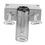 Toyvian Sonnenschirmhalter Stabile Metallklemme für Sonnenschirme für Deck Camping Angeln und Outdoor Aktivitäten Tragbar Verstellbarer Struktur