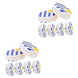 TOYANDONA 2 Sätze Silikon Tennis Racket Dämpfer Mit Uruguayischer Flagge Effektive Schwingungsdämpfung Für Tennisschläger Einfach Zu Bedienen Langlebig Und Praktisch Für 6 Stücke * 2