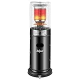 Zelsius Gas Heizstrahler 'Zermatt' | 11 kW, Ø 46cm x (H) 137 cm | Terrassenheizstrahler außen, Terrassenheizung, Outdoor Heizpilz Gas, Heizstrahler Terrasse, Gasheizpilz für Terrasse Balkon und Garten