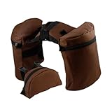 Milageto Satteltasche für Pferde, Horntasche, Sattelhorntaschen-Set, Reitsport, tragbar, vielseitig, Knaufhorntaschen, Trail-REIT-Satteltaschen, Kaffee