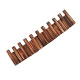 ORFOFE Holzzaun Gartenzäune Zierzaun aus Holz Mittel Wetterfester Gartenbegrenzungszaun mit Pfählen für Beeteinfassung und Rasenkante Außendekor für Garten und Terrasse