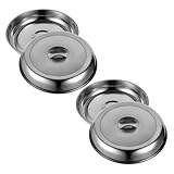 MAGICLULU 2stücke Edelstahl-speiseabdeckung Mit Griff Spritzschutzabdeckung Für Steaks Käseplattenabdeckung Schutzkuppel Für Lebensmittel Grillkuppel Frischhaltekuppel