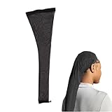 Haarnetz, dehnbare Zopf-Ärmel, dehnbar, atmungsaktiv, mit elastischen Bändern, für Mädchen, -Perücke, Zöpfe, Zuhause, Salon, Damen, Reisen