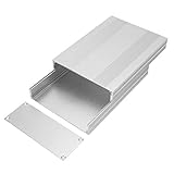 Aluminiumgehäuse, 200 * 145 * 54mm Aluminium Gehäuse Box Kühlbox DIY Elektronisches Anschlussdose Wasserdicht Silber Elektronik-Projektbox für Elektronische Produkte Leiterplatte