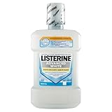 LISTERINE Advanced White Mundspülung mit zartem Minzgeschmack, Alkoholfreies Mundwasser für weiße Zähne und vollständige Mundhygiene, 1 l