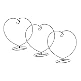 INOOMP 3 Stück Blumenstand Ornament-Präsentationsständer Globe Display Ständer Pflanzer Terrarien Aufhänger Blumenständer Wohnzimmer im Innenbereich Heimdekoration Eisen Schwarz