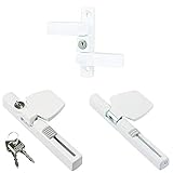Burg-Wächter Winsafe WS 22 W SB Fenstersicherung, 1 Stück + Winsafe WS 33 W SB Fenstersicherung, 184 x 74 x 37 + Winsafe WS 44 W SB Fenstersicherung, 184 x 74 (26/48) x 29 mm, Weiß