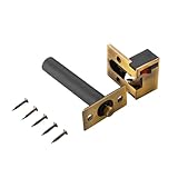 AMEEDA Türschloss Versteckte, verdeckte Anti-Diebstahl-Kette, unsichtbare Türschnalle, Riegelriegel, Türriegel aus Zinklegierung, Anti-Diebstahl-Kette, versteckte Türkette(Yellow Bronze)