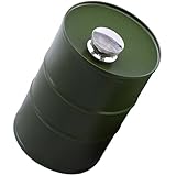 BESPORTBLE Tragbare Edelstahl Flachmann Kompakte Outdoor Camping Wein karaffe Leichter Zylindrischer Trinkbehälter mit Glatter Oberfläche Stilvoller Benzinfass flachmann für Herren
