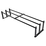 Anneome Wandmontierter Metall Handtuchhalter Bad Platzsparender Handtuchständer mit Hoher Tragkraft Rostfrei Glatte Oberfläche Installieren Schwarzes Design für Badezimmer Organizer