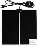 TNSLAND Heizmatte Terrarium Heizmatten Wärmematte mit Temperaturregelung für Reptilien Schildkröten Schlangen Eidechse Gecko Einsiedlerkrebs Amphibien Wasserdicht 5W:15 X 14cm Schwarz