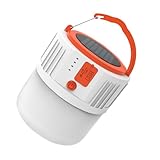 DECOMELODY Multifunktionale Campinglampe mit USB Aufladung LED für Outdoor Aktivitäten Wasserdichtes Notlicht mit Beleuchtung und Haken für Camping