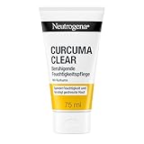 Neutrogena Curcuma Clear Gesichtscreme, Beruhigende Feuchtigkeitscreme, ölfrei, für unreine sensible Haut, 75ml
