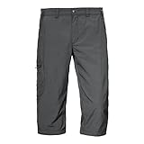 Schöffel Herren Pants Springdale1 Vielseitige 3/4 Wanderhose Mit Elastischem Bund, Outdoor Hose Separatem Gürtel, Asphalt, 56 EU