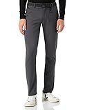 TOM TAILOR Denim Herren 1020451 Straight Fit Chino Hose mit Gürtel,23975 - Anthra Dobby Yarn Dye,33W / 34L