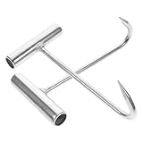 TOPPERFUN 2stücke Fleischhaken Aus Edelstahl Mit Kurzem Griff Für Fleischverarbeitung Hebehaken Als Schachthaken Und Metzgerhaken Zum Aufhängen Von Schweinefleisch