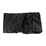 Generisch Regensichere Schneefräsenabdeckung aus Oxford Gewebe Schneefräsenschutz für Zweistufige Schneefräsen Waschbar Schwarz 120X102X81cm