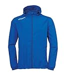 uhlsport Kinder Essential Regenjacke, azurblau/Weiß, 152