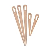 Zahnbürstenmatten-Set, Nadel 22 × 5 × 2, 5 Stück, Holzauge, Stricken, Wandteppich, Weben, Bastelwerkzeuge, Webnadel, Zahnbürstenmatten-Set, Nadel