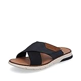 Rieker Herren Pantoletten 25283, Männer Slipper,Sommerschuhe,sommerclogs,Sandalen,Freizeitschuhe,Schlupfschuhe,schluepfschuhe,blau (14),43 EU / 9 UK
