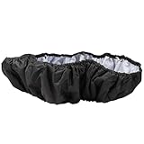 NULYLU Trampolin Schutzbezug mit Schwamm Runde Trampolin Randabdeckung Schwarzer Schutz für Durchmesser