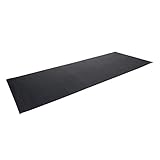 Tunturi Rudergerätematte - Bodenschutzmatte - 227 x 90 x 0,4 cm - Schwarz