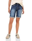 Cecil Damen B378655 Bermudas/Shorts, Mid Blue Used Wash, 36
